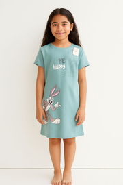 Be Happy Bugs Bunny T-Shirt Dress (Girls)