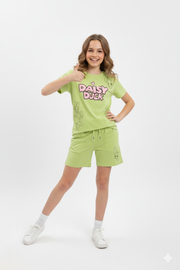 Daisy Duck Printed Short Co-Ord Set (Girls)