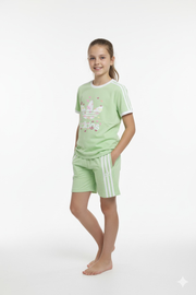 Light Green Summer Short Set (Girls)