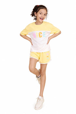 Graphic T-Shirt and Shorts Co-ord Set